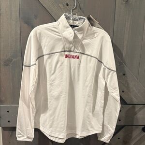 adidas White Indiana University women’s  Shirt Jacket